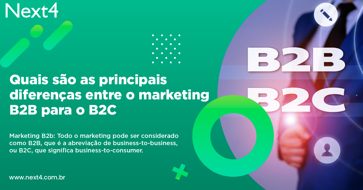 Quais são as principais diferenças entre o marketing B2B para o B2C