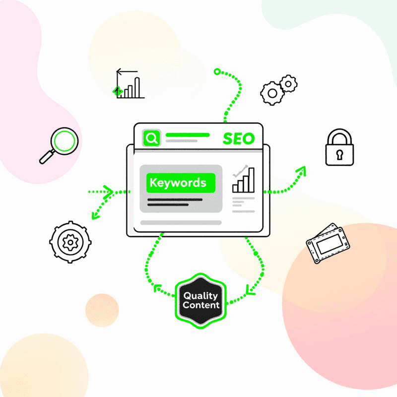 estratégias de seo em uma imagem ilustrativa