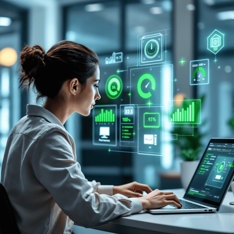 imagem futurista representando a experiência do usuário - UX na tela