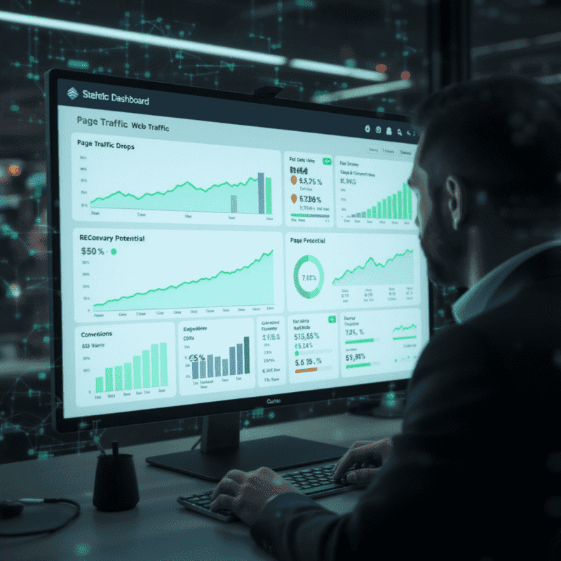 atualizações de algoritmo representados em um monitor