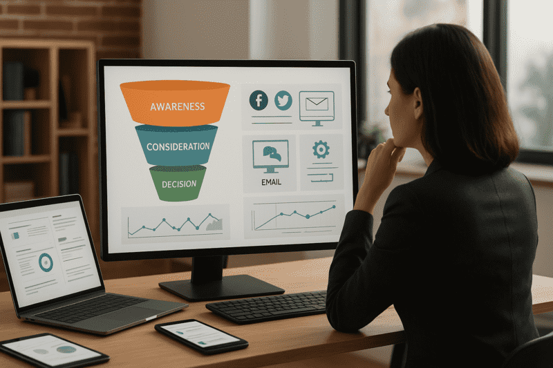 funil de vendas na jornada do consumidor
