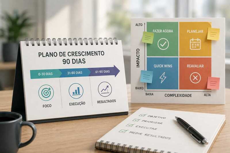 Plano de crescimento de 90 dias: como escolher o que fazer primeiro 11 90 dias