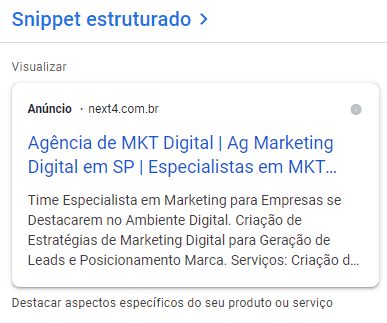 criando extensao de snippet estruturado