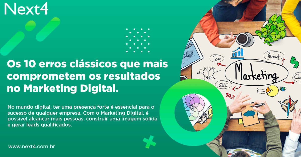 Os 10 erros clássicos que mais comprometem os resultados no Marketing Digital. 7 Os 10 erros clássicos que mais comprometem os resultados no Marketing Digital.