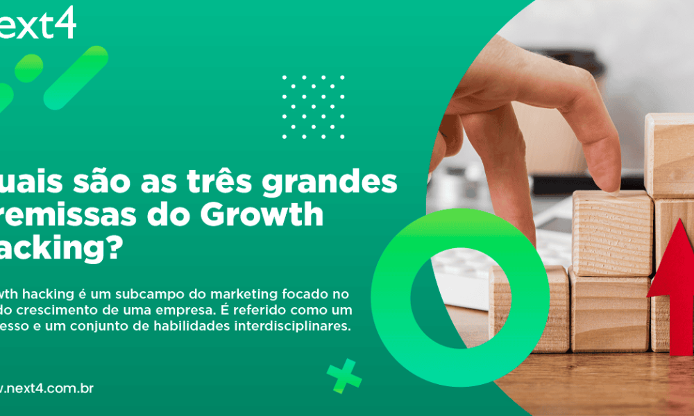 Quais são as três grandes premissas do Growth Hacking?